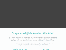 Tablet Screenshot of e-space.se